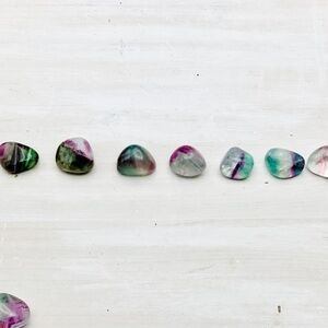 Rainbow Fluorite Tumbled Pocket Stone - 1 Per Order
